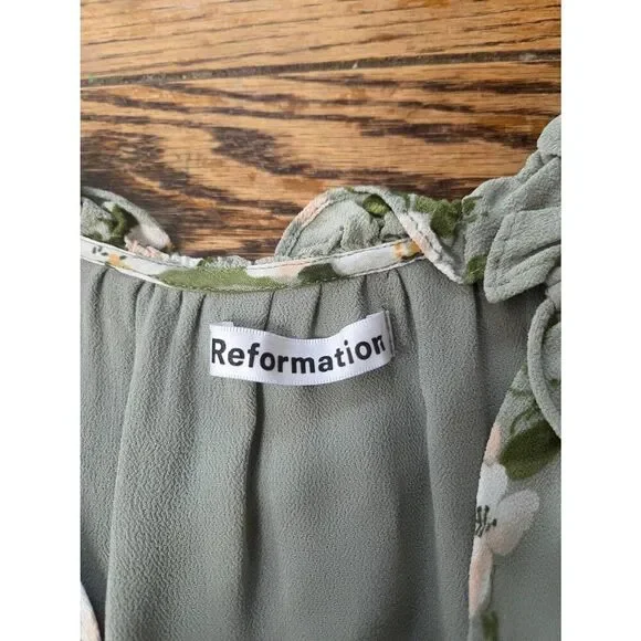 Reformation Adrienne Floral Mini Dress Size Small - Picture 2 of 4